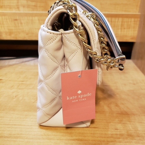 Kate Spade Natalia Small Flap Quilted in Chalk Pink - Picture 3 of 9